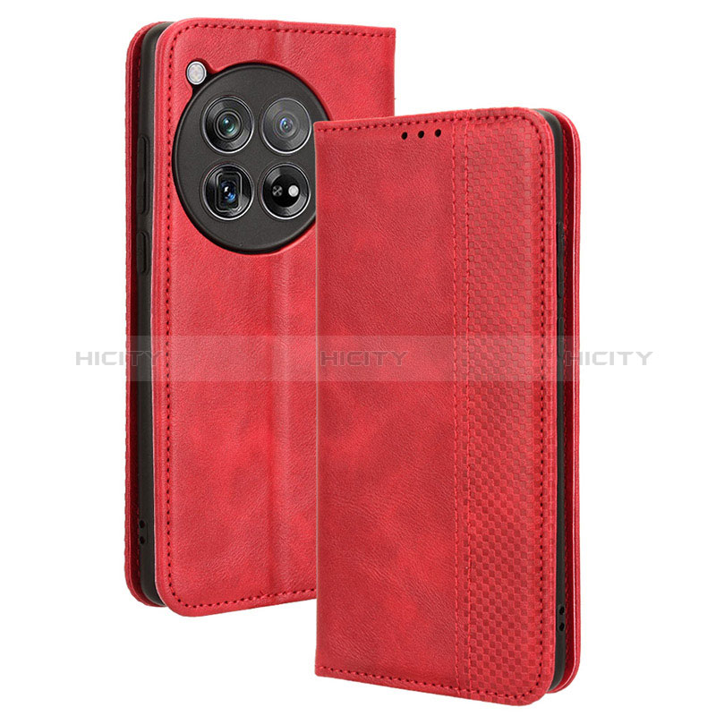 Handytasche Stand Schutzhülle Flip Leder Hülle BY4 für OnePlus Ace 3 5G Rot Plus