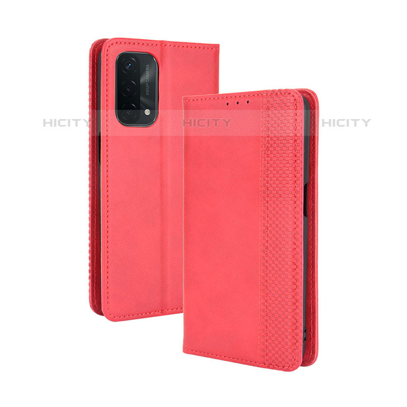 Handytasche Stand Schutzhülle Flip Leder Hülle BY4 für OnePlus Nord N200 5G Rot