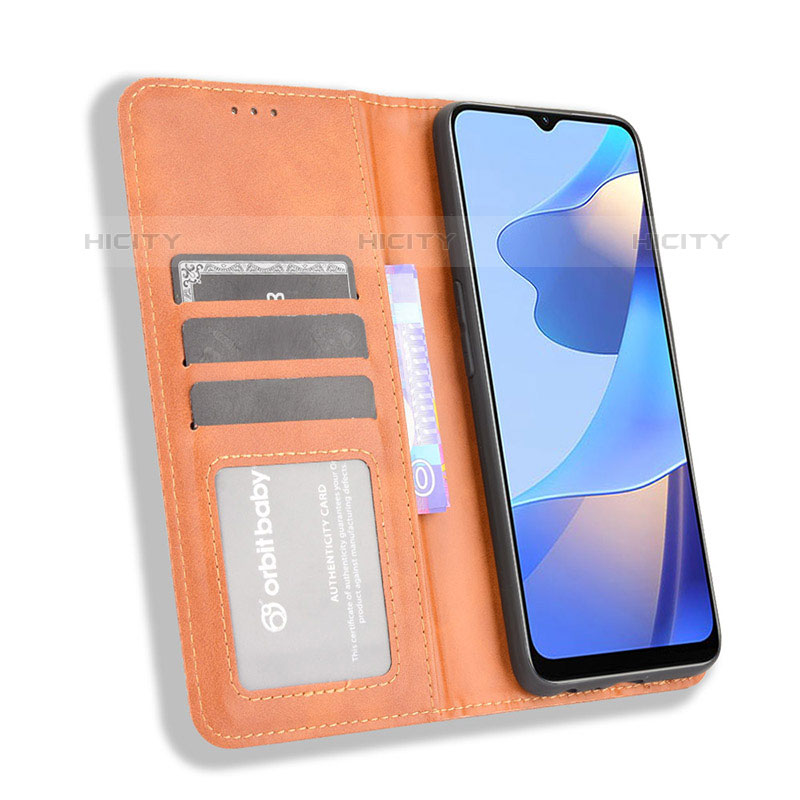 Handytasche Stand Schutzhülle Flip Leder Hülle BY4 für Oppo A16s groß