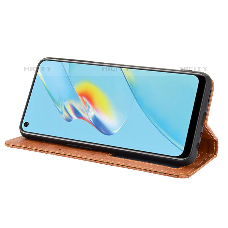 Handytasche Stand Schutzhülle Flip Leder Hülle BY4 für Oppo A54 4G groß