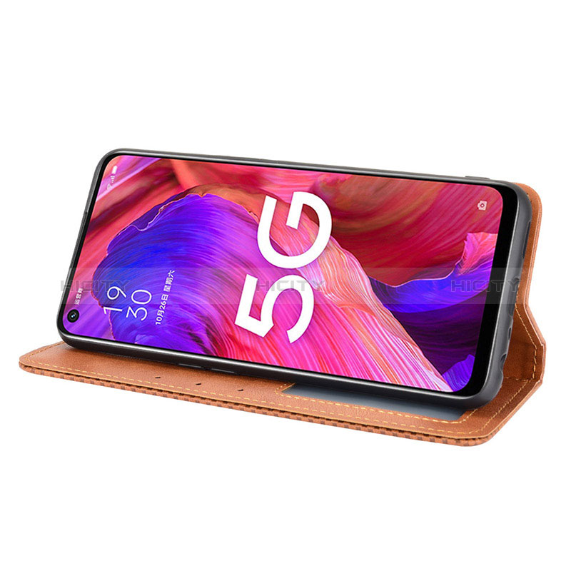 Handytasche Stand Schutzhülle Flip Leder Hülle BY4 für Oppo A54 5G