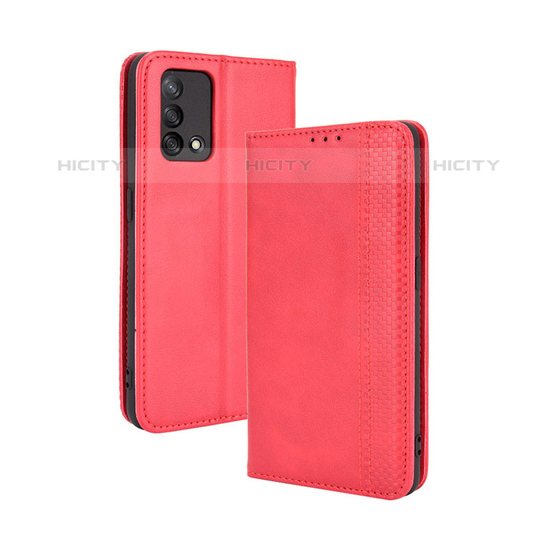 Handytasche Stand Schutzhülle Flip Leder Hülle BY4 für Oppo A74 4G Rot