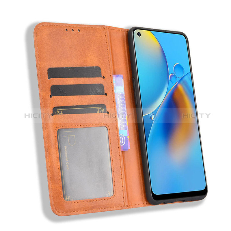 Handytasche Stand Schutzhülle Flip Leder Hülle BY4 für Oppo F19s groß