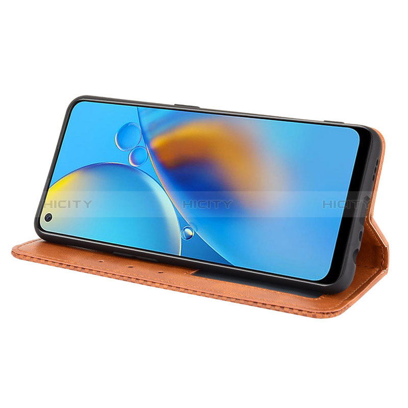 Handytasche Stand Schutzhülle Flip Leder Hülle BY4 für Oppo F19s groß