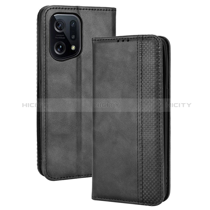 Handytasche Stand Schutzhülle Flip Leder Hülle BY4 für Oppo Find X5 5G