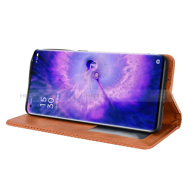 Handytasche Stand Schutzhülle Flip Leder Hülle BY4 für Oppo Find X5 5G