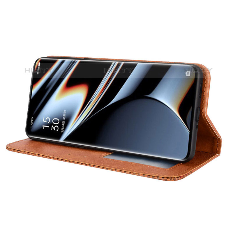 Handytasche Stand Schutzhülle Flip Leder Hülle BY4 für Oppo Find X5 Pro 5G