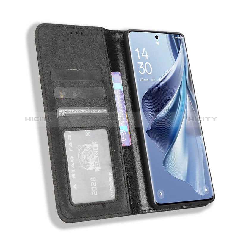 Handytasche Stand Schutzhülle Flip Leder Hülle BY4 für Oppo Reno10 Pro+ Plus 5G