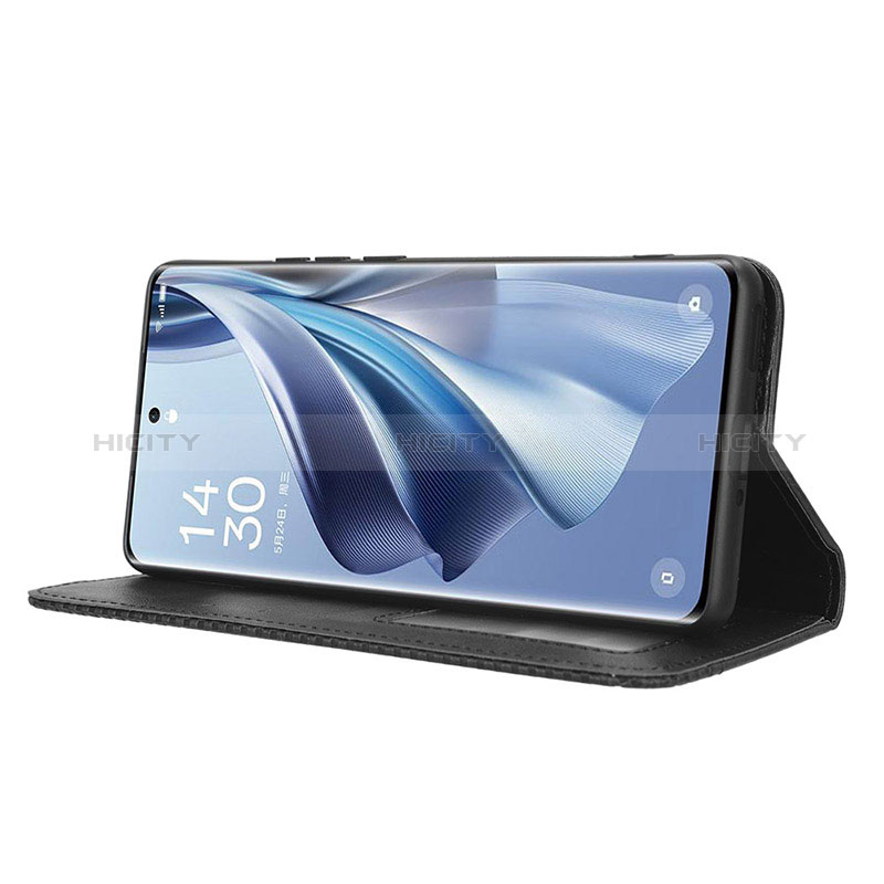 Handytasche Stand Schutzhülle Flip Leder Hülle BY4 für Oppo Reno10 Pro+ Plus 5G