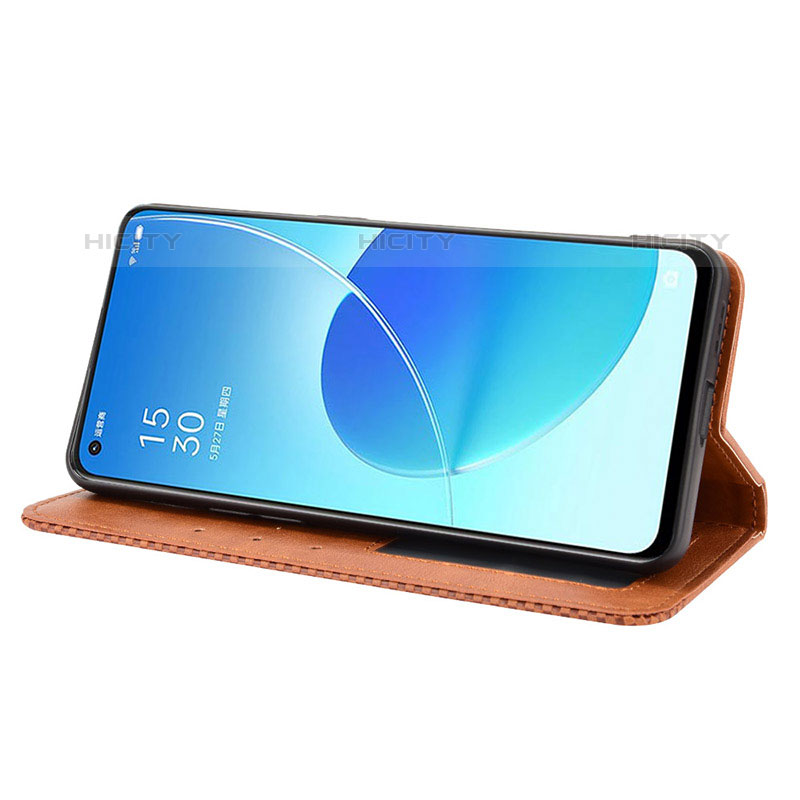 Handytasche Stand Schutzhülle Flip Leder Hülle BY4 für Oppo Reno6 5G