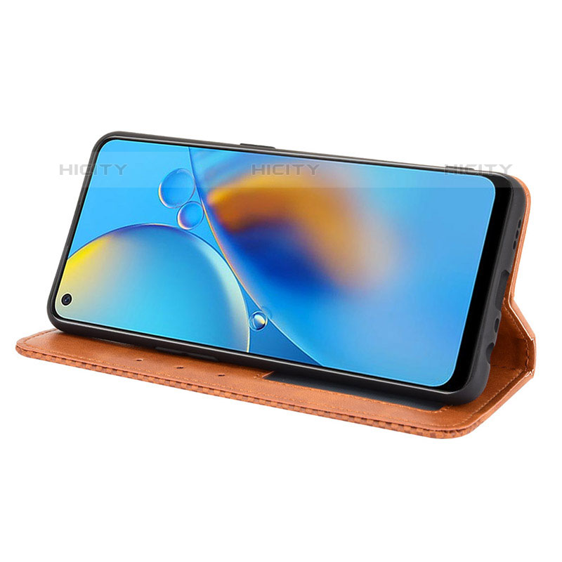 Handytasche Stand Schutzhülle Flip Leder Hülle BY4 für Oppo Reno6 Lite