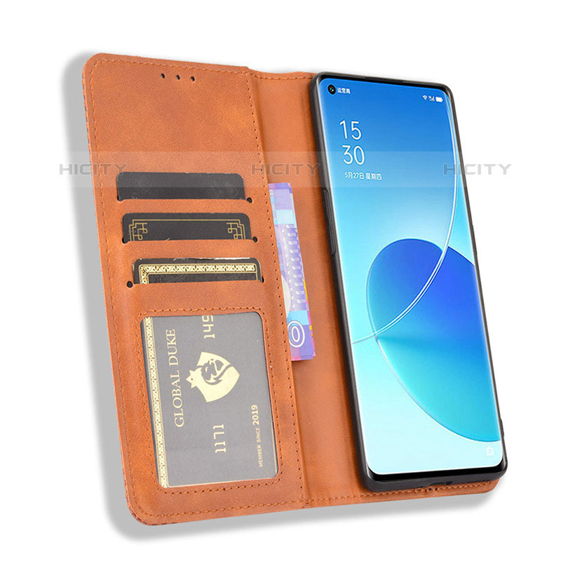 Handytasche Stand Schutzhülle Flip Leder Hülle BY4 für Oppo Reno6 Pro 5G India