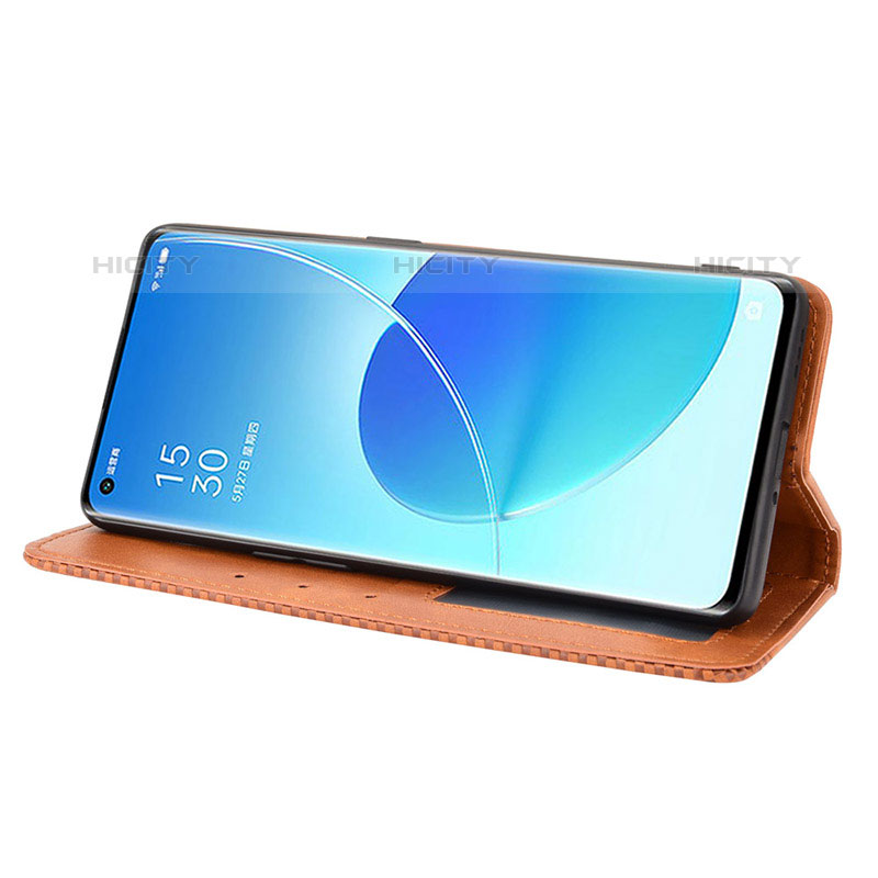 Handytasche Stand Schutzhülle Flip Leder Hülle BY4 für Oppo Reno6 Pro 5G India