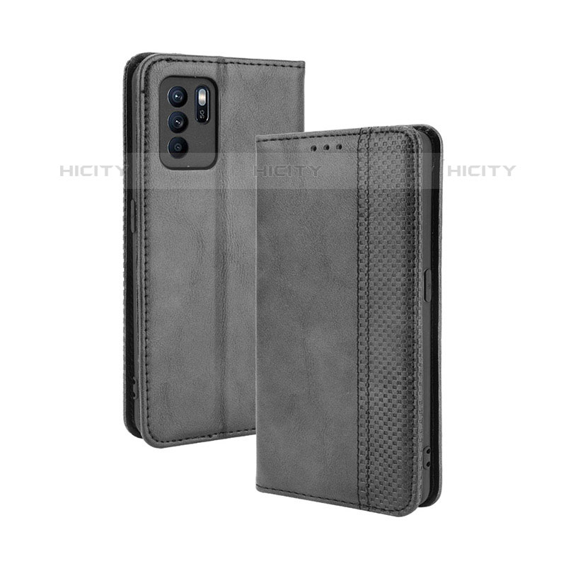 Handytasche Stand Schutzhülle Flip Leder Hülle BY4 für Oppo Reno6 Z 5G