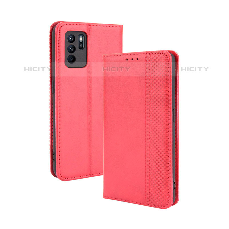 Handytasche Stand Schutzhülle Flip Leder Hülle BY4 für Oppo Reno6 Z 5G