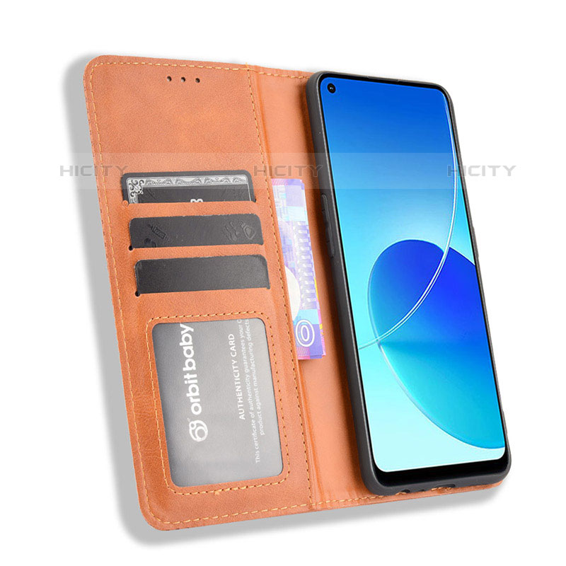 Handytasche Stand Schutzhülle Flip Leder Hülle BY4 für Oppo Reno6 Z 5G