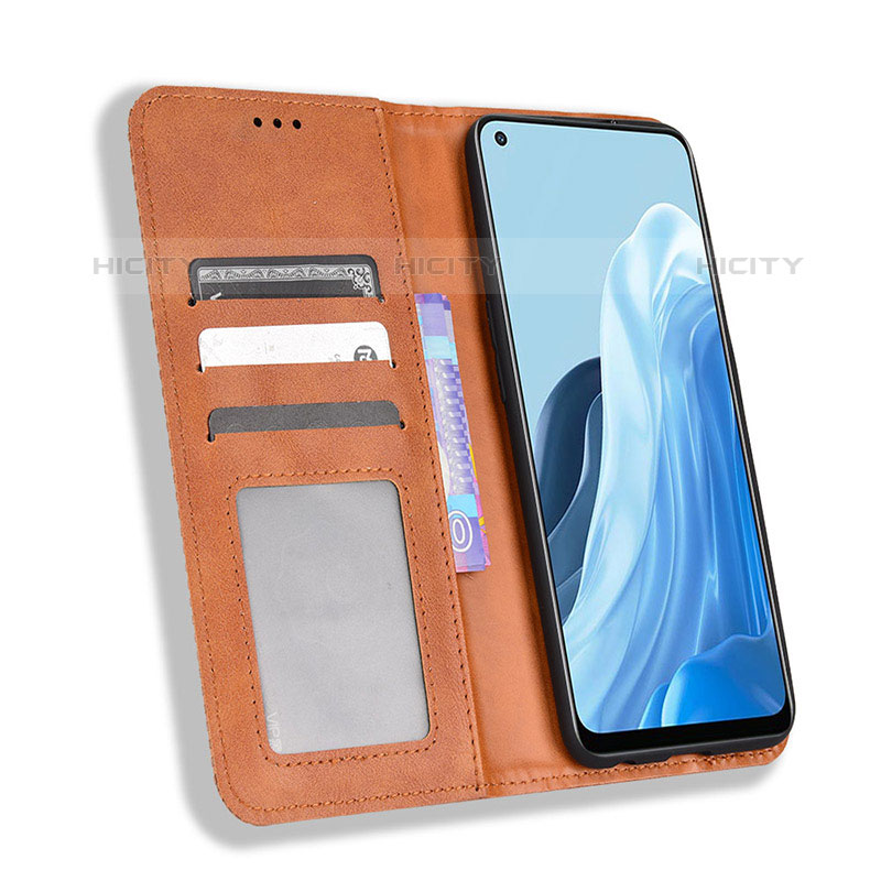 Handytasche Stand Schutzhülle Flip Leder Hülle BY4 für Oppo Reno7 5G groß