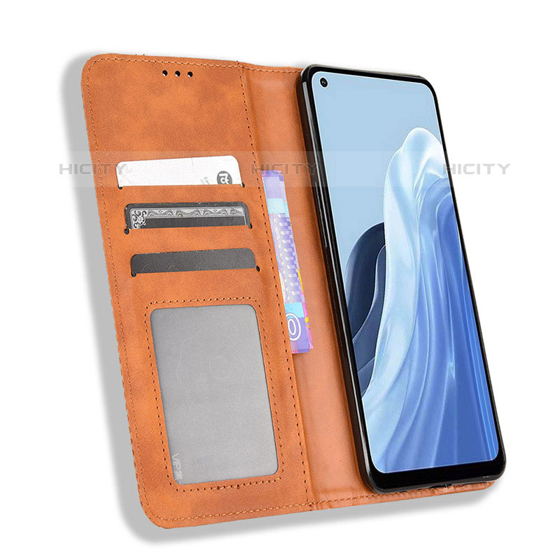 Handytasche Stand Schutzhülle Flip Leder Hülle BY4 für Oppo Reno7 A