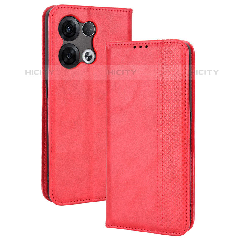 Handytasche Stand Schutzhülle Flip Leder Hülle BY4 für Oppo Reno8 5G Rot