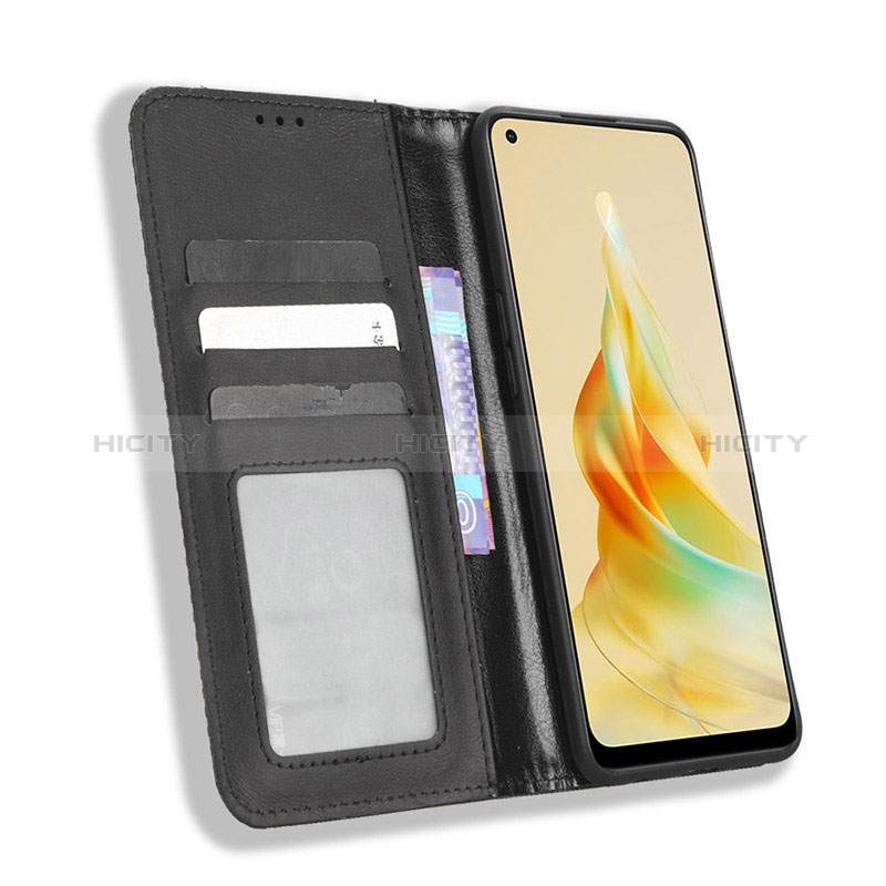 Handytasche Stand Schutzhülle Flip Leder Hülle BY4 für Oppo Reno8 T 4G