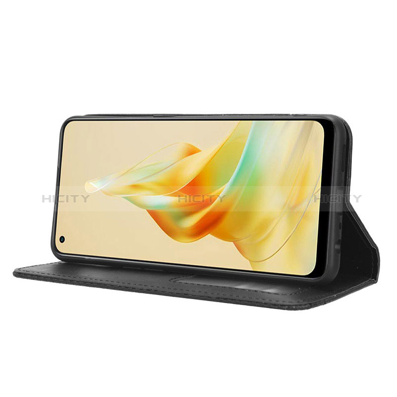 Handytasche Stand Schutzhülle Flip Leder Hülle BY4 für Oppo Reno8 T 4G groß