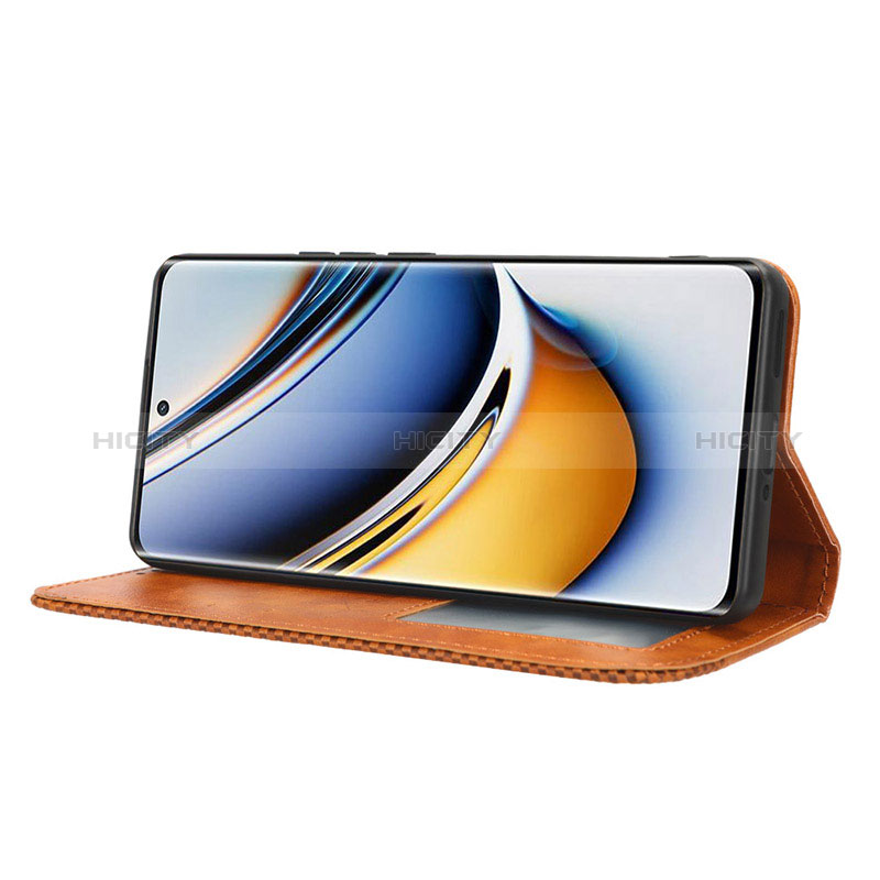 Handytasche Stand Schutzhülle Flip Leder Hülle BY4 für Realme 11 Pro 5G