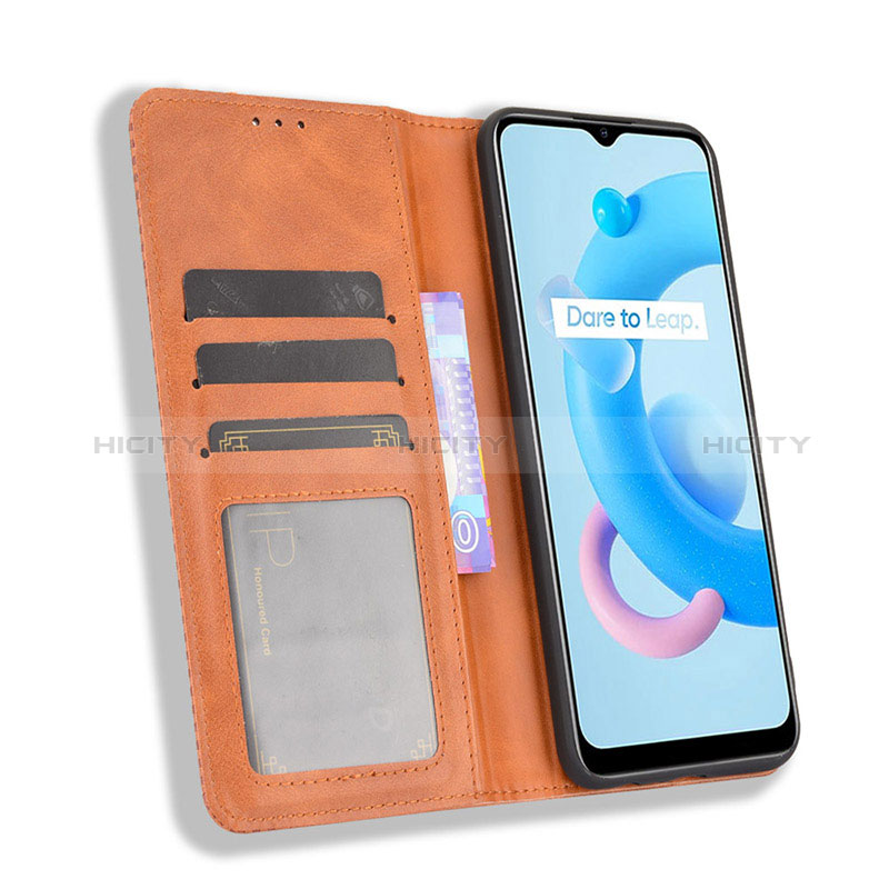 Handytasche Stand Schutzhülle Flip Leder Hülle BY4 für Realme C11 (2021)