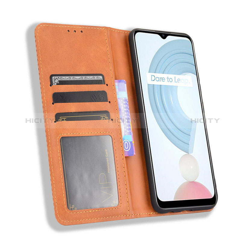 Handytasche Stand Schutzhülle Flip Leder Hülle BY4 für Realme C21