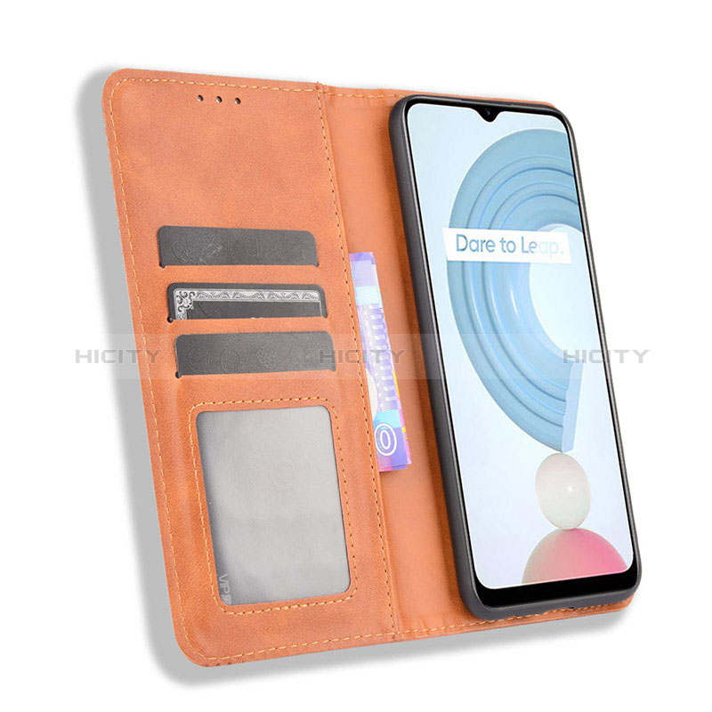 Handytasche Stand Schutzhülle Flip Leder Hülle BY4 für Realme C21Y