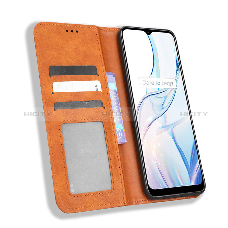 Handytasche Stand Schutzhülle Flip Leder Hülle BY4 für Realme C30s groß