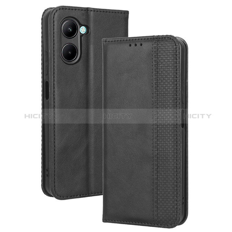 Handytasche Stand Schutzhülle Flip Leder Hülle BY4 für Realme C33 (2023) groß