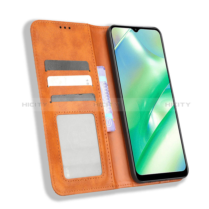 Handytasche Stand Schutzhülle Flip Leder Hülle BY4 für Realme C33 (2023) groß