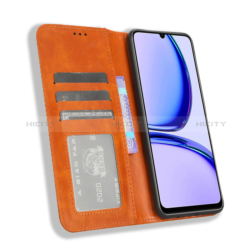 Handytasche Stand Schutzhülle Flip Leder Hülle BY4 für Realme C51