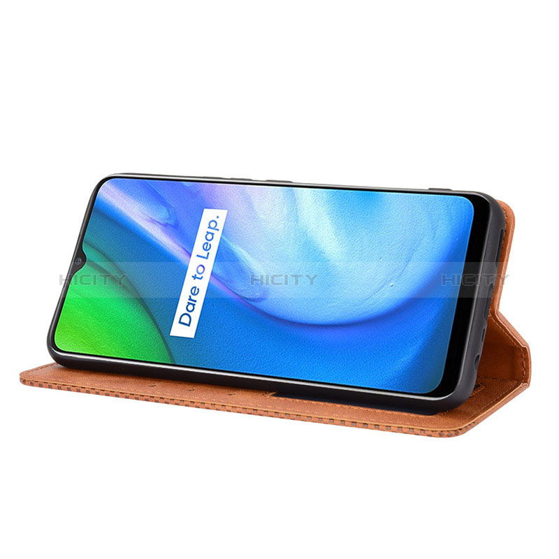 Handytasche Stand Schutzhülle Flip Leder Hülle BY4 für Realme V3 5G