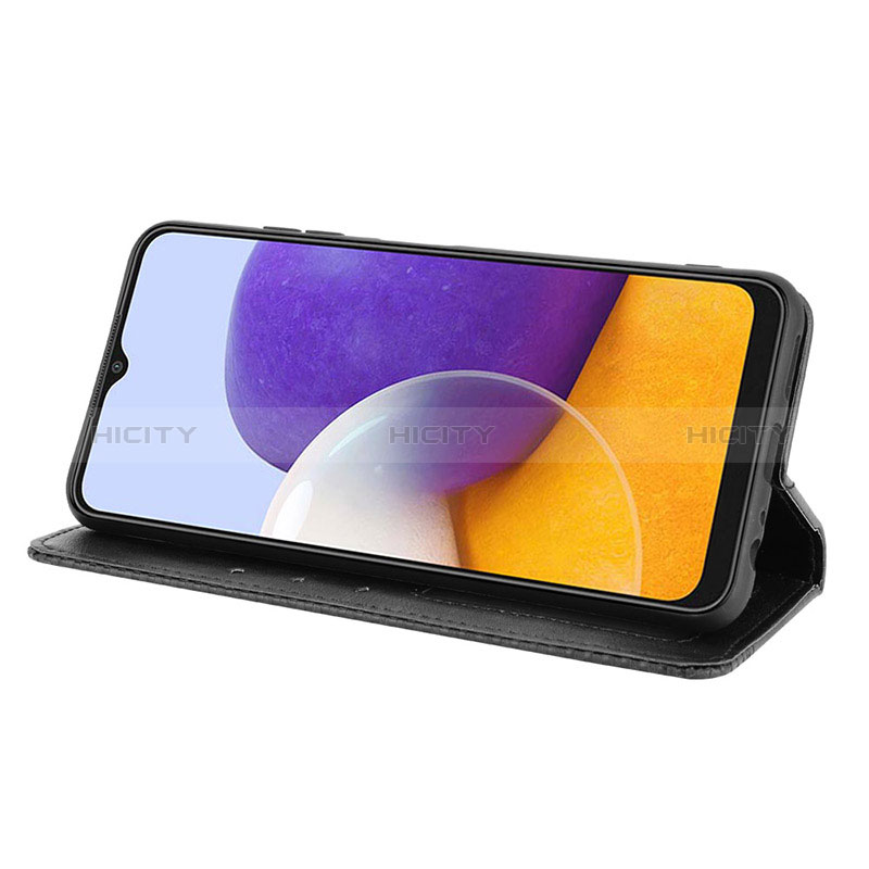 Handytasche Stand Schutzhülle Flip Leder Hülle BY4 für Samsung Galaxy A22s 5G