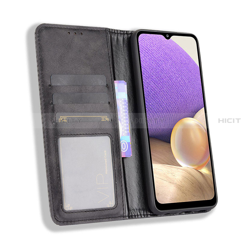 Handytasche Stand Schutzhülle Flip Leder Hülle BY4 für Samsung Galaxy A32 5G groß