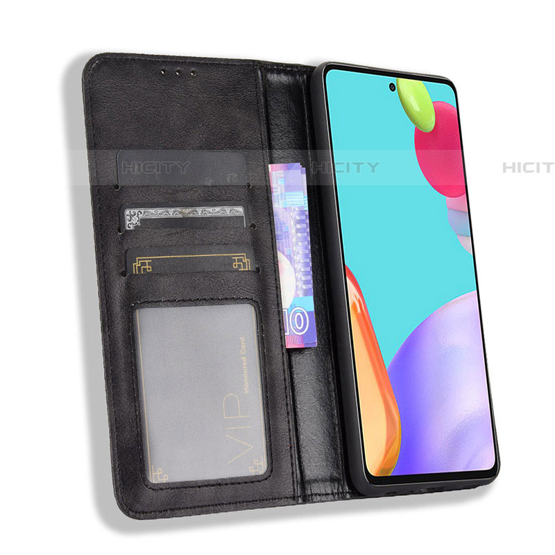 Handytasche Stand Schutzhülle Flip Leder Hülle BY4 für Samsung Galaxy A52 4G groß