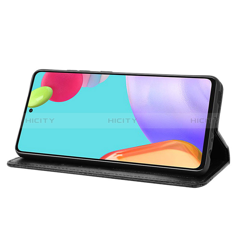 Handytasche Stand Schutzhülle Flip Leder Hülle BY4 für Samsung Galaxy A52s 5G groß