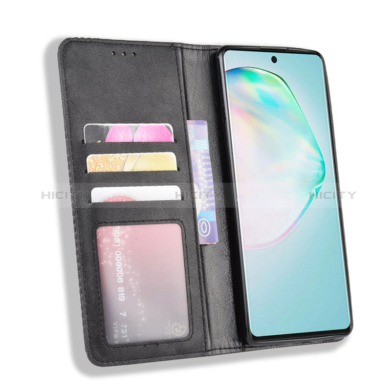 Handytasche Stand Schutzhülle Flip Leder Hülle BY4 für Samsung Galaxy A91