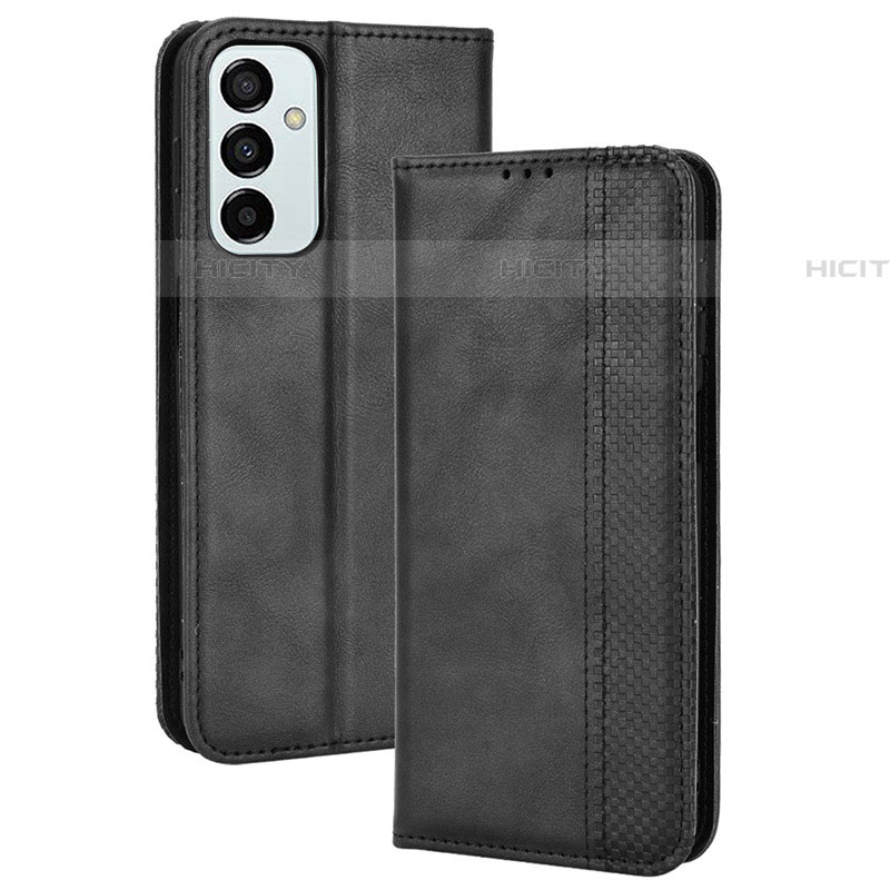 Handytasche Stand Schutzhülle Flip Leder Hülle BY4 für Samsung Galaxy F23 5G Schwarz