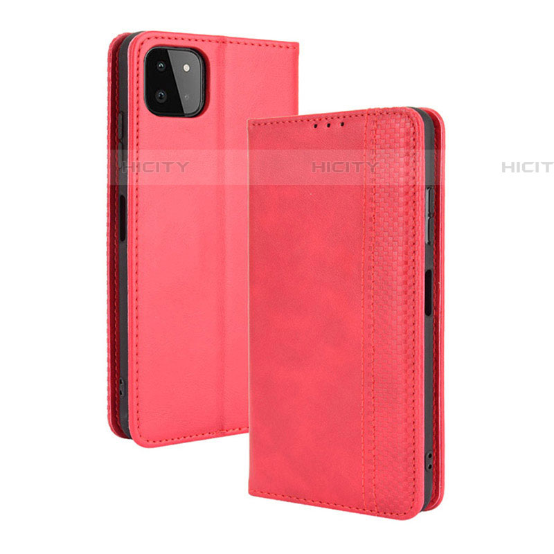 Handytasche Stand Schutzhülle Flip Leder Hülle BY4 für Samsung Galaxy F42 5G Rot Plus