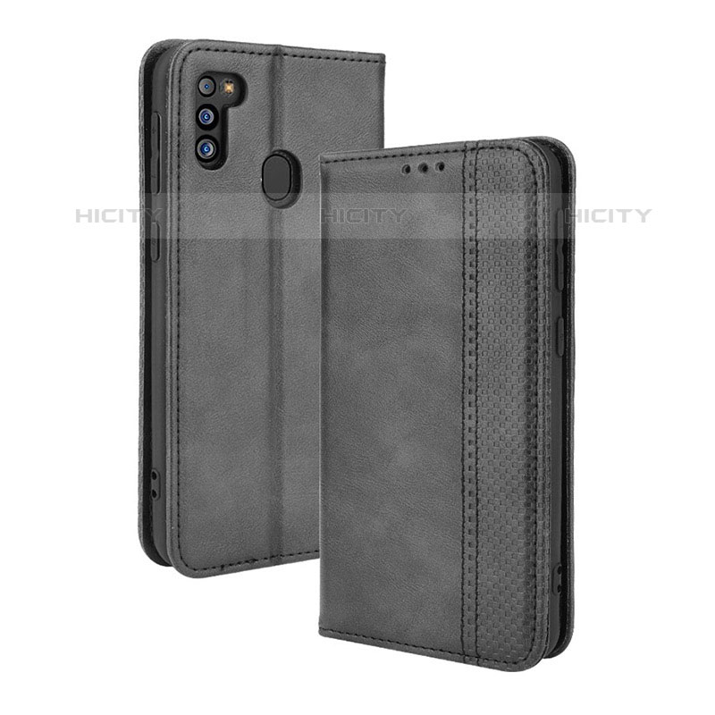 Handytasche Stand Schutzhülle Flip Leder Hülle BY4 für Samsung Galaxy M21 (2021)