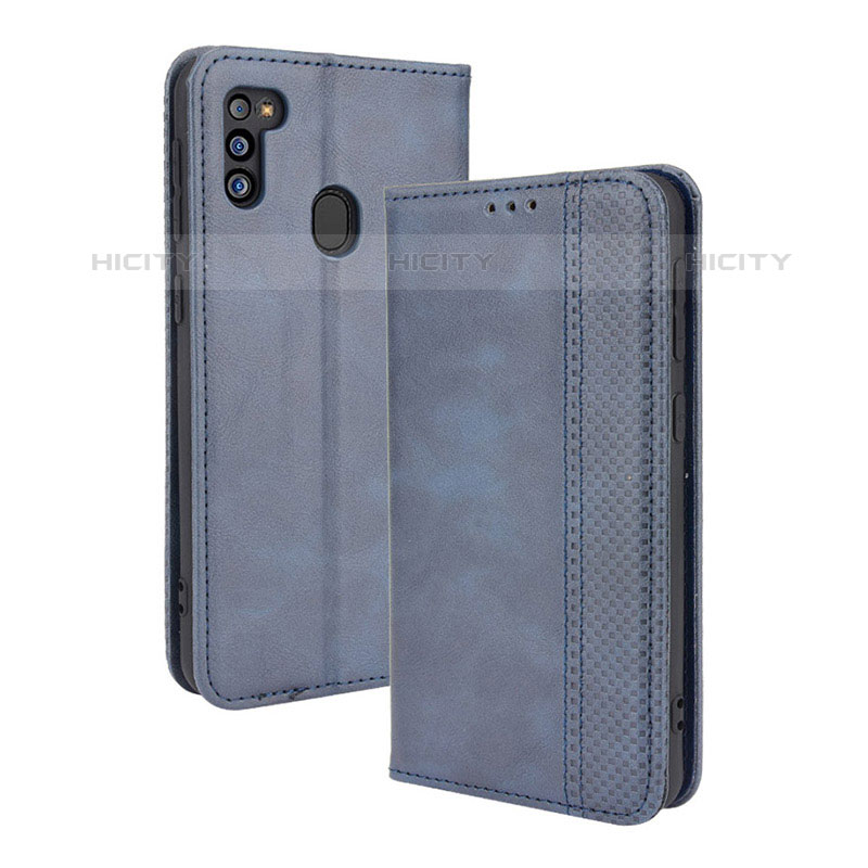 Handytasche Stand Schutzhülle Flip Leder Hülle BY4 für Samsung Galaxy M21 (2021)