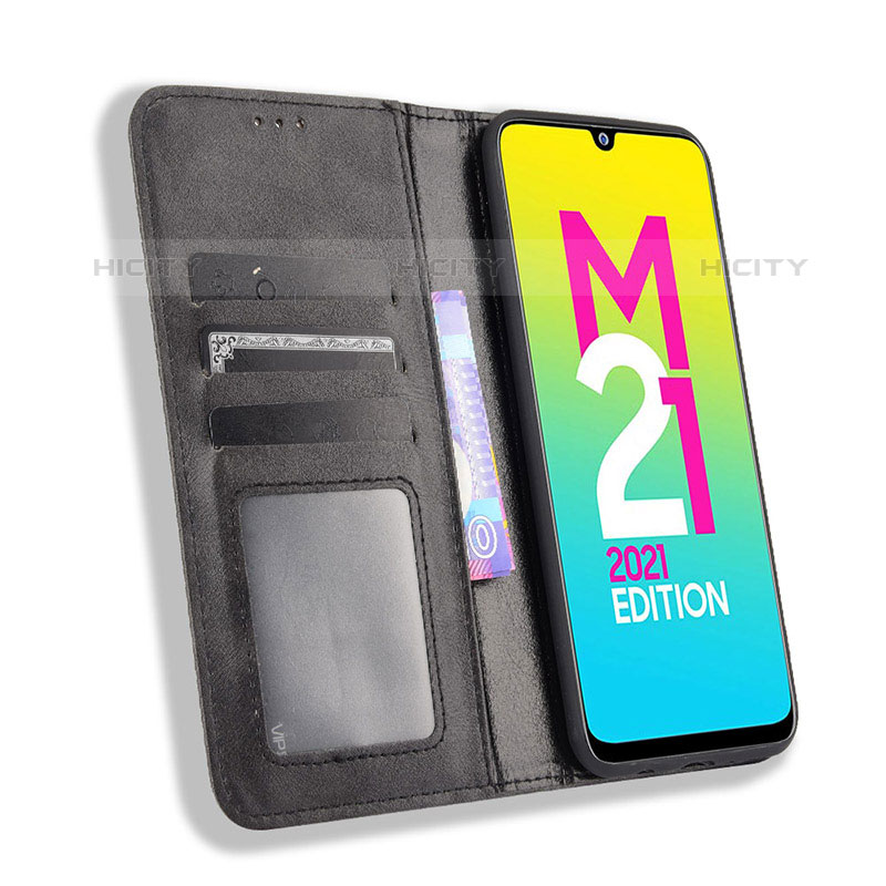 Handytasche Stand Schutzhülle Flip Leder Hülle BY4 für Samsung Galaxy M21 (2021)