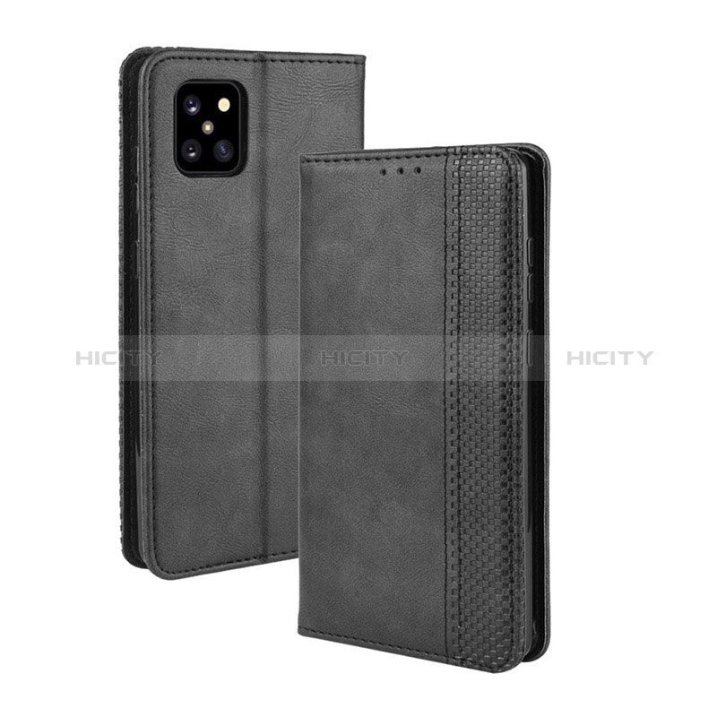 Handytasche Stand Schutzhülle Flip Leder Hülle BY4 für Samsung Galaxy Note 10 Lite Schwarz