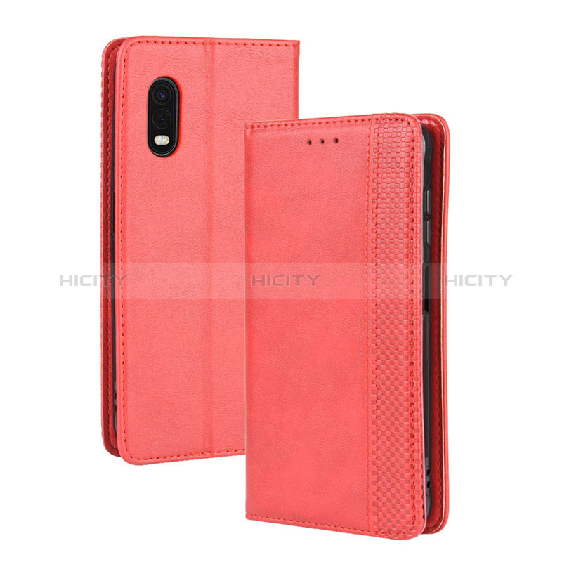 Handytasche Stand Schutzhülle Flip Leder Hülle BY4 für Samsung Galaxy XCover Pro Rot Plus