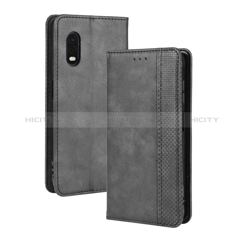 Handytasche Stand Schutzhülle Flip Leder Hülle BY4 für Samsung Galaxy XCover Pro Schwarz