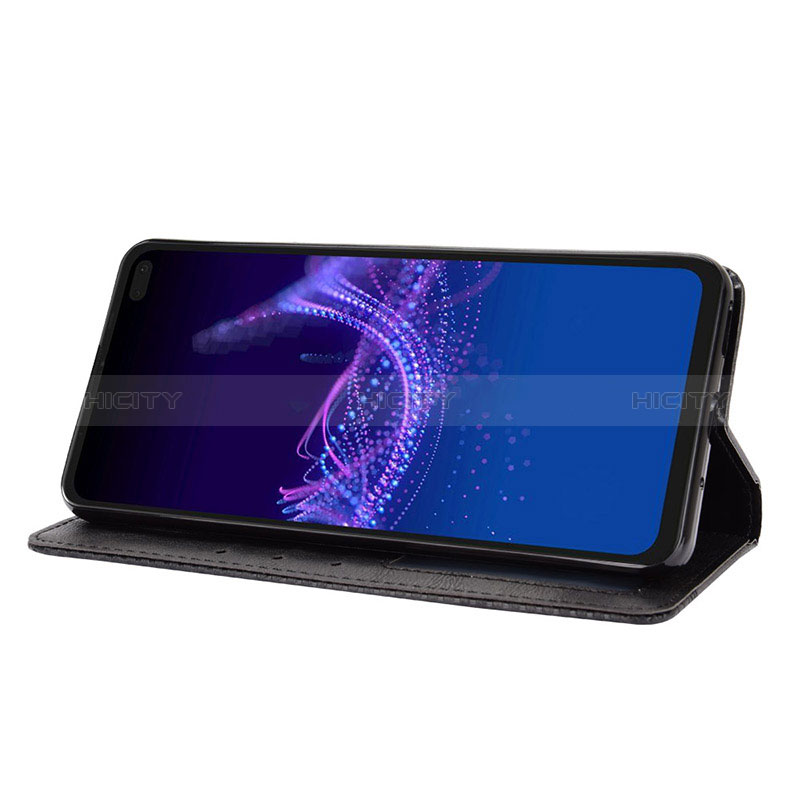 Handytasche Stand Schutzhülle Flip Leder Hülle BY4 für Sharp Aquos Sense4 Plus