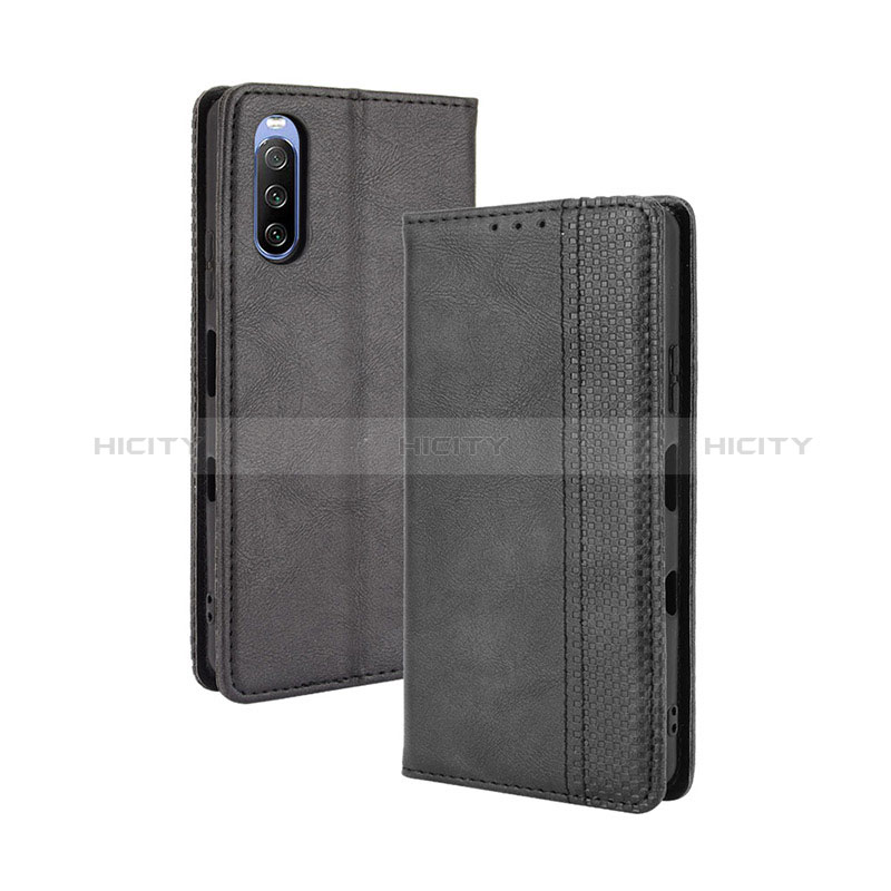 Handytasche Stand Schutzhülle Flip Leder Hülle BY4 für Sony Xperia 10 III