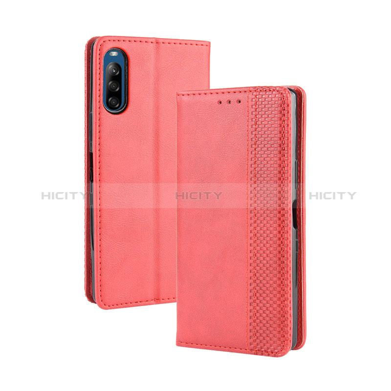 Handytasche Stand Schutzhülle Flip Leder Hülle BY4 für Sony Xperia L4 Rot